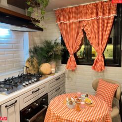 Orange - Picnic Curtain